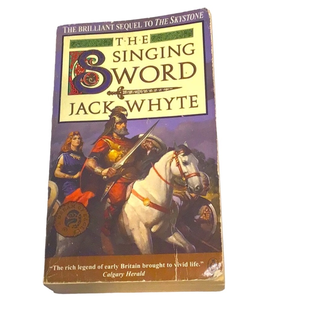 💚 FREE with any purchase ⭐️ Jack Whyte - The Singing Sword Softcover Book